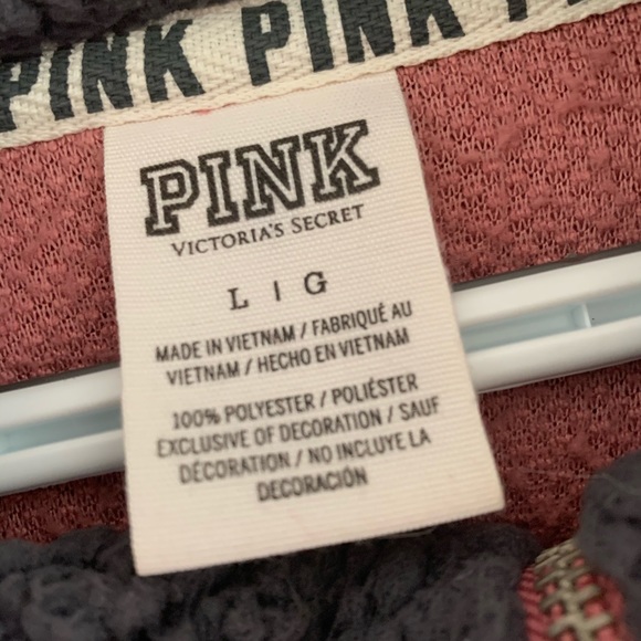 Victoria’s Secret PINK Sherpa quarter zip - Picture 2 of 2